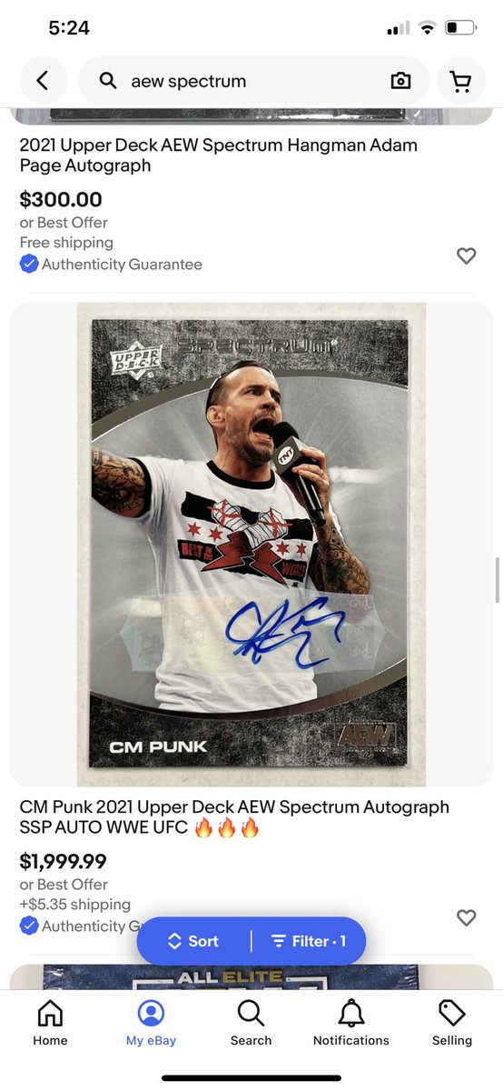 anthonyvito8's tweet photo. Here we go with the prices lmfao 😂🤣😂🤣 #WrestlingCards #AEWSpectrum https://t.co/Q0qvVy8Mk6