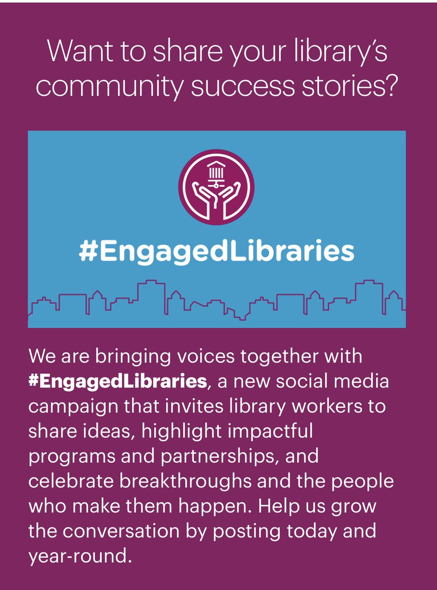 TheLadyRoe's tweet photo. #Lmcc22 attendees and library marketers, share your stories by using #EngagedLibraries. Or get inspired by other libraries’ stories by searching for #EngagedLibraries. https://t.co/7LqrKhAHwJ