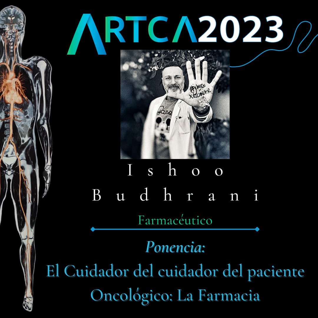 ARTCA2023☢️
Les presenta a nuestro ponente: 
Ishoo Budhrani  - Farmacéutico
• Ponencia
-El Cuidador del cuidador del paciente Oncológico: La Farmacia 
@unboticarioentuvida / @juntosxtusalud 
ℹ️congresoartca.comℹ️ 
𝙄𝙣𝙨𝙘𝙧í𝙗𝙚𝙩𝙚 𝙮 𝙫𝙞𝙫𝙚 𝙡𝙖 𝙚𝙭𝙥𝙚𝙧𝙞𝙚𝙣𝙘𝙞𝙖