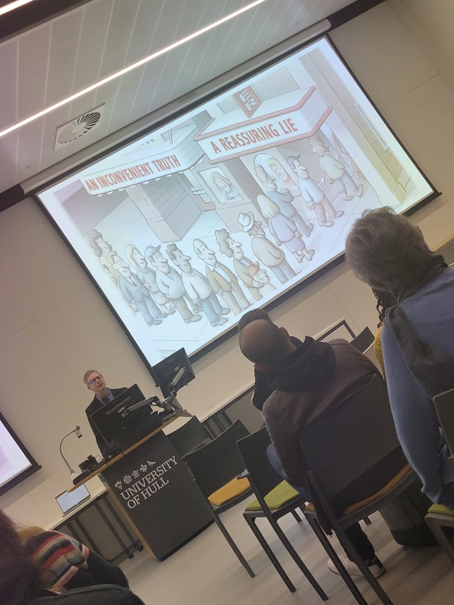 JosephSusDev's tweet photo. Uncomfortable truths being delivered by @JonathanKoffman with great humour at his inaugural lecture @HullYorkMed @wolfsonpallcare https://t.co/Ny6ZXXXucf