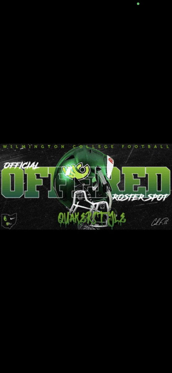 Excited to receive an offer from Wilmington College
