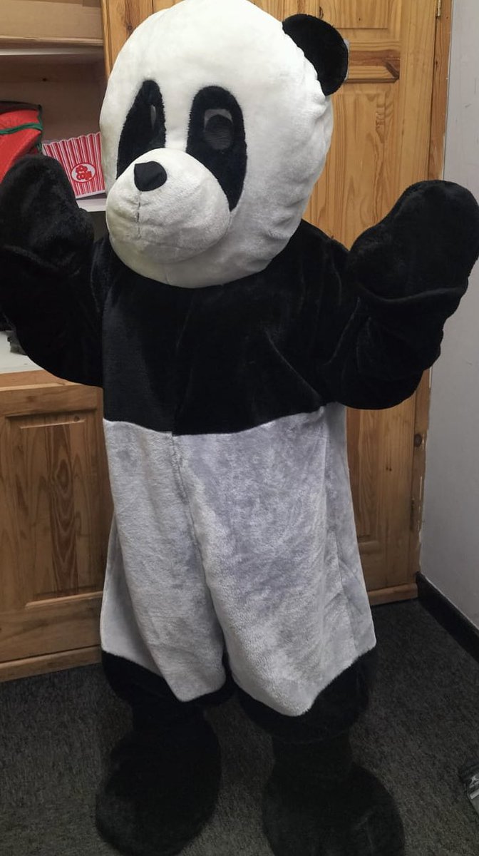 sian2014evans's tweet photo. At least I was warm watching the keys game @crosskeysrfc #rugby #panda #funtimes https://t.co/S9CXIostGj