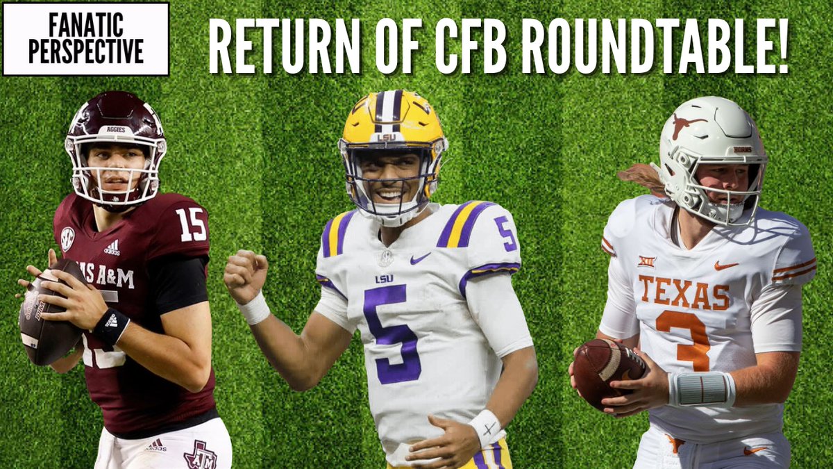 Got Tran, BA and Billy back on the channel tonight to talk all things college football at 8:30 CST. You don't want to miss this Roundtable discussion! College Football Roundtable! Talking Texas, Jimbo, Bama/LSU, & CFB Playoff Rankings! youtu.be/ir-QjW9Tv7g
