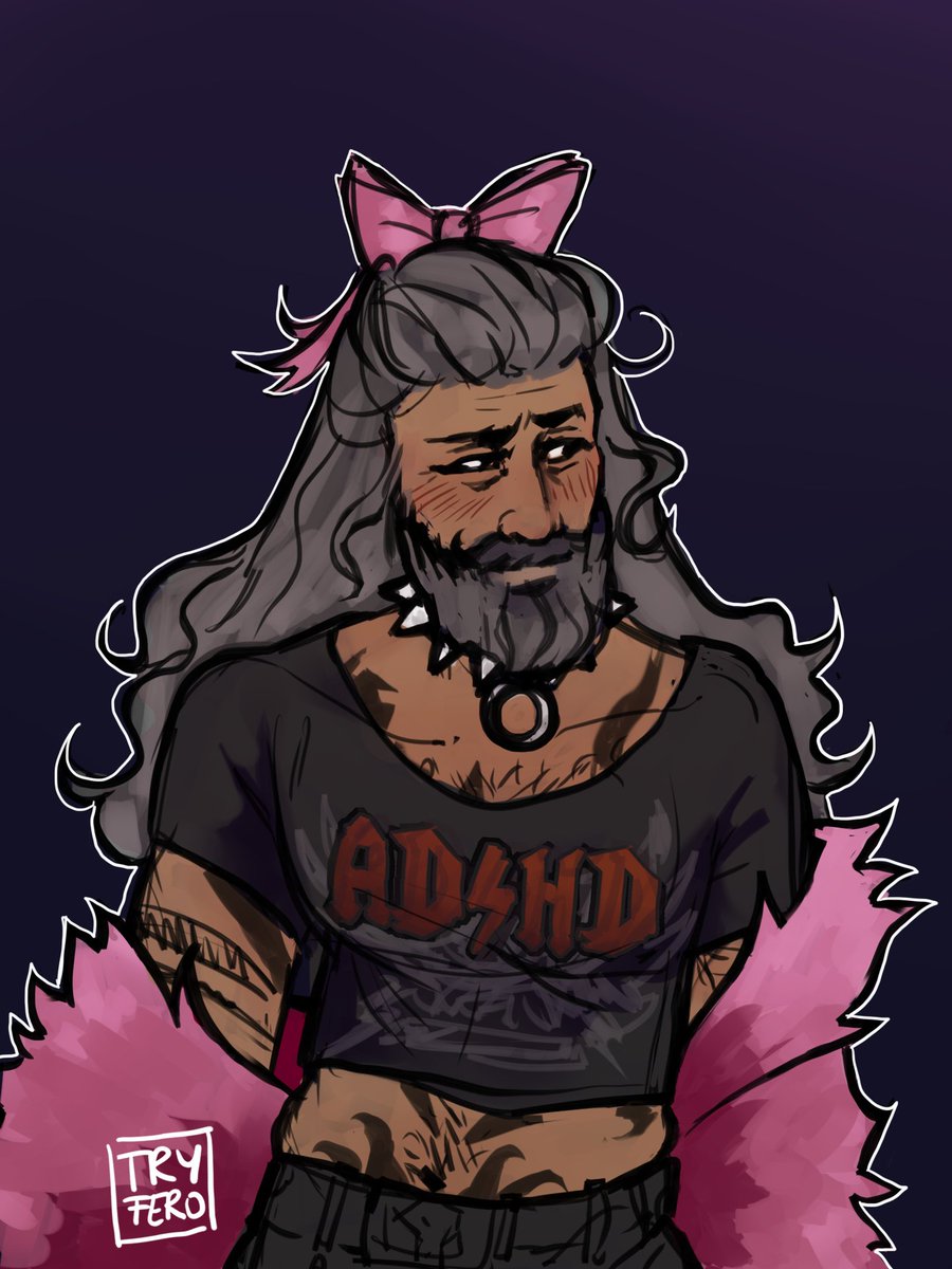 at this point the pink hairbows are canon to me alright!!

#blackbeard #ofmd #ofmdfanart