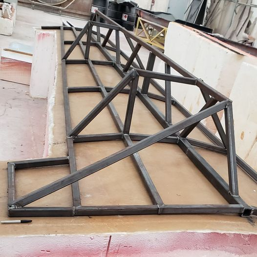 compairaviation's tweet photo. This fixture was created in the mold shop in August. It is going to help the #builderassistance program move and set the upper wing skins on the Comp Air 6.2. It will be fitted onto a completed lower wing.
#compositeaircraft #compair #wings https://t.co/FKYrALM0CG