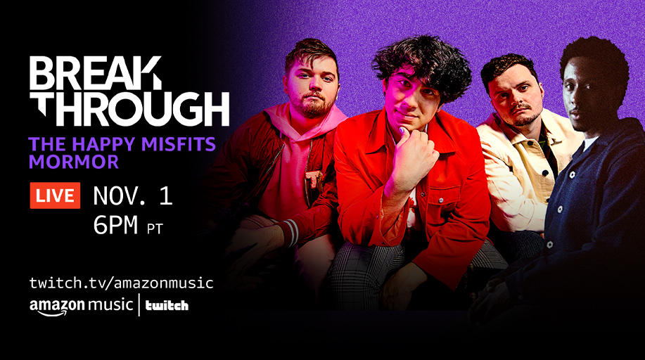 AWAL's tweet photo. Tune in today at 6pm PT / 9pm ET for an AWAL takeover of @amazonmusic @Twitch's #breakthroughlive featuring @mormor and @TheHappyFits !!
https://t.co/7IMXvw2wRk https://t.co/BubxMv7VAF
