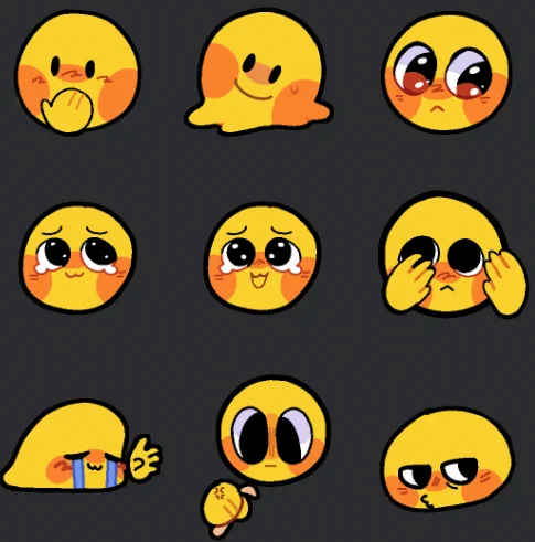 Hey! I'm the original creator of all these nice emojis.This is a masterpost thread so you can save them and add them anywhere in their crisp og quality! I will update it as I make more. 