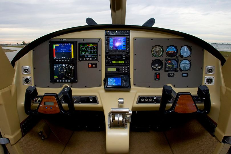 compairaviation's tweet photo. The CompAir 9 prototype instrument panel.  We've been thinking about our avionics options for the new CA6.2.  What would you like to see for some pre-configured instrument panel options? 
#FlashbackFriday #compositeaircraft #compair62 https://t.co/EkLdRpvlhE