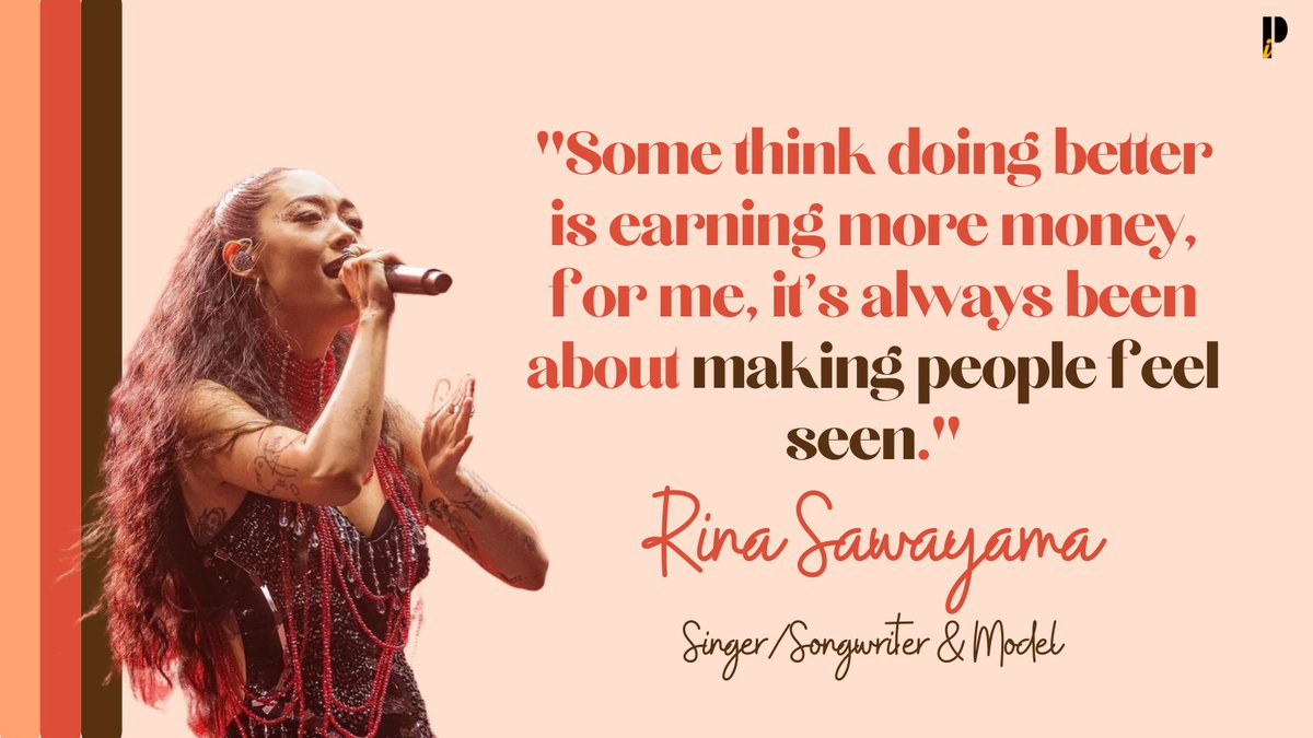 pr_initiative's tweet photo. This week Pi spotlights Ms. @rinasawayama as our #WCW! 🙌🏽💜

Rina is a Japanese–British singer-songwriter and model. She is known for her musical versatility and has been labeled as a "musical chameleon."

#wcw #womenempowerment #pristineinitiative https://t.co/K8TXHtq44P