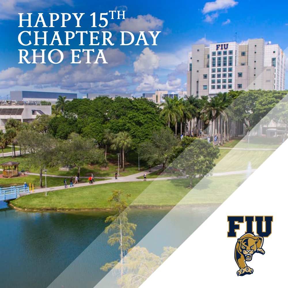 phimualpha's tweet image. Happy Chapter Day to the Rho Eta Chapter!

It has been 15 years since the chapter was originally chartered at Florida International University in 2007. Join us in congratulating the Brothers of Rho Eta as they celebrate this milestone in their history!