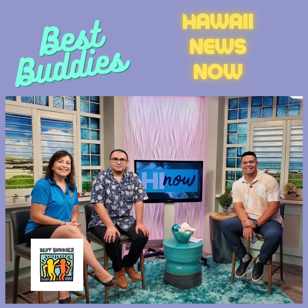 BestBuddiesHI's tweet photo. #BestBuddiesHawaii was featured on #HINow! State Director Karen Glasser and Mission Manager Ho’opi’ookalani Balaz chatted with Kainoa Carlson about the Friendship Jam on November 13 at the Blue Note Hawaii. Watch: https://t.co/U352HrOc6a Tickets: https://t.co/k58A21yPOy https://t.co/e0vh5ZuxvF