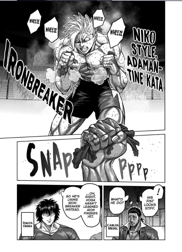 gym_weeb's tweet photo. Cool foreshadowing. Making me think Koga is the real “Tiger’s Vessel”
Kengan Ashura / Kengan Omega https://t.co/HQjnbJyqFp
