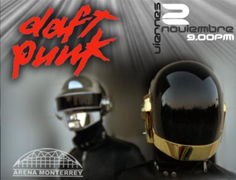 DAFTPUNKMX's tweet photo. Un día como hoy, hace 15 años, Daft Punk se presentaba en la "Arena Monterrey" en Monterrey, N.L. México. https://t.co/8SQCJc0gmC
