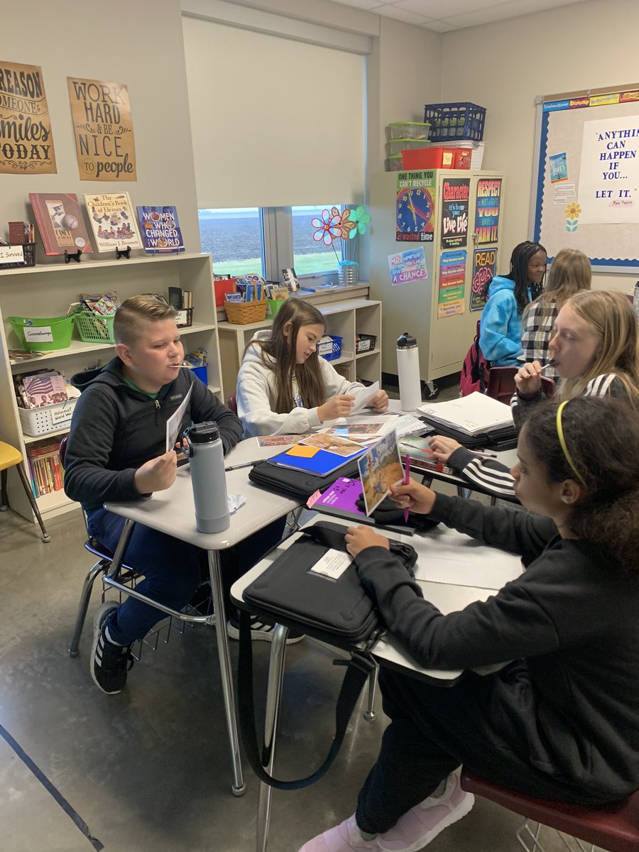 JodiBoschert's tweet photo. We had great discussions today using a strategy called an Information Sort. We are reading the #GRA ,Thirst, and students spent time looking at and organizing pictures related to India’s water crisis. #OFarmPride https://t.co/AwKlWJ529A