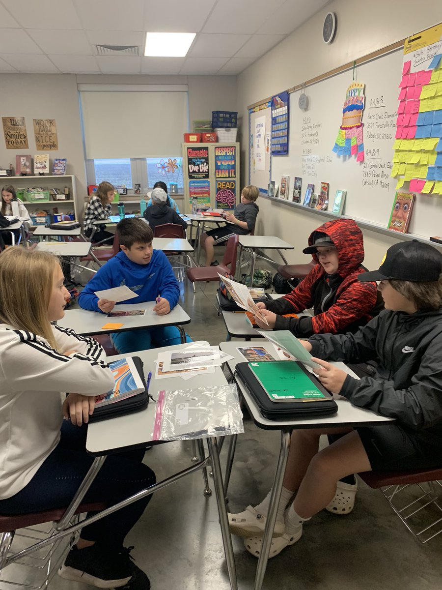 JodiBoschert's tweet photo. We had great discussions today using a strategy called an Information Sort. We are reading the #GRA ,Thirst, and students spent time looking at and organizing pictures related to India’s water crisis. #OFarmPride https://t.co/AwKlWJ529A