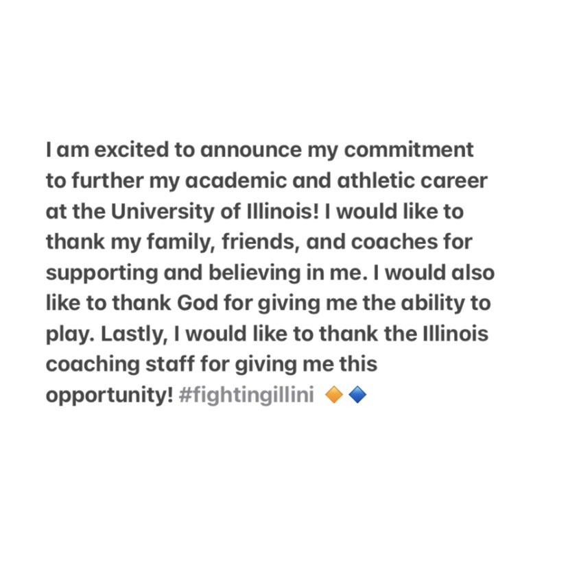 Committed 🧡💙 <a href="/DanHartleb/">Dan Hartleb</a> <a href="/achrist16/">Adam Christ</a> <a href="/FbUSA_Elite14U/">Top Tier Baseball 2024</a> <a href="/pistolplante/">Matt Plante</a> <a href="/TopTierBaseball/">Top Tier Baseball 🇺🇸</a> <a href="/AthletesHQElgin/">Athletes HQ®️</a> <a href="/IlliniBaseball/">Illinois Baseball</a> <a href="/HPHSBaseball/">HP Giants Baseball</a> <a href="/PBRIllinois/">PBR Illinois</a>