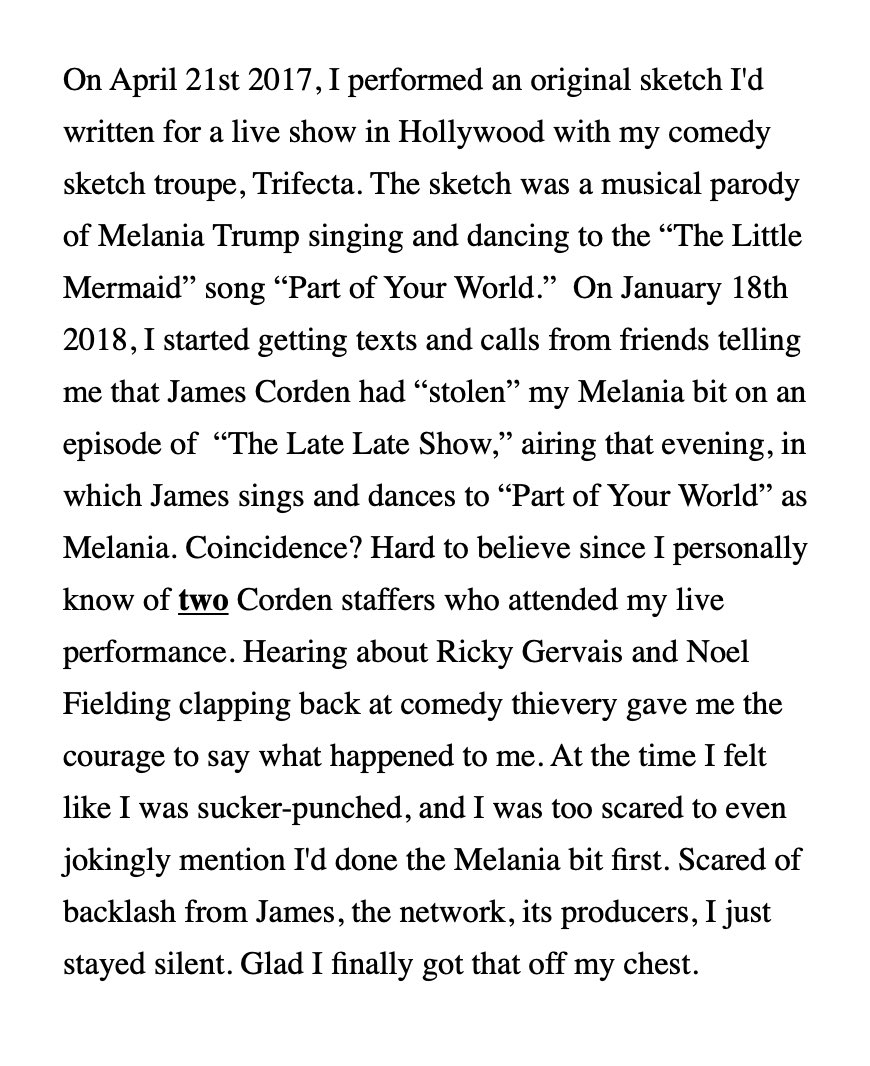 RT @sheridan_pierce: My thoughts on the James Corden and Ricky Gervais situation. https://t.co/nnAPxRR9un