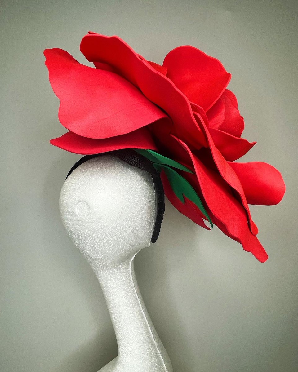 heathermdoyle's tweet photo. I had a customer contact me on insta wanting a rose headpiece. She saw one she liked on Etsy but wanted to support a local Nola artist. That is amazing.  I deeply appreciate that. So I made the best dang rose I could for her!  BAM!!!!! https://t.co/CUOdDsfoE2
