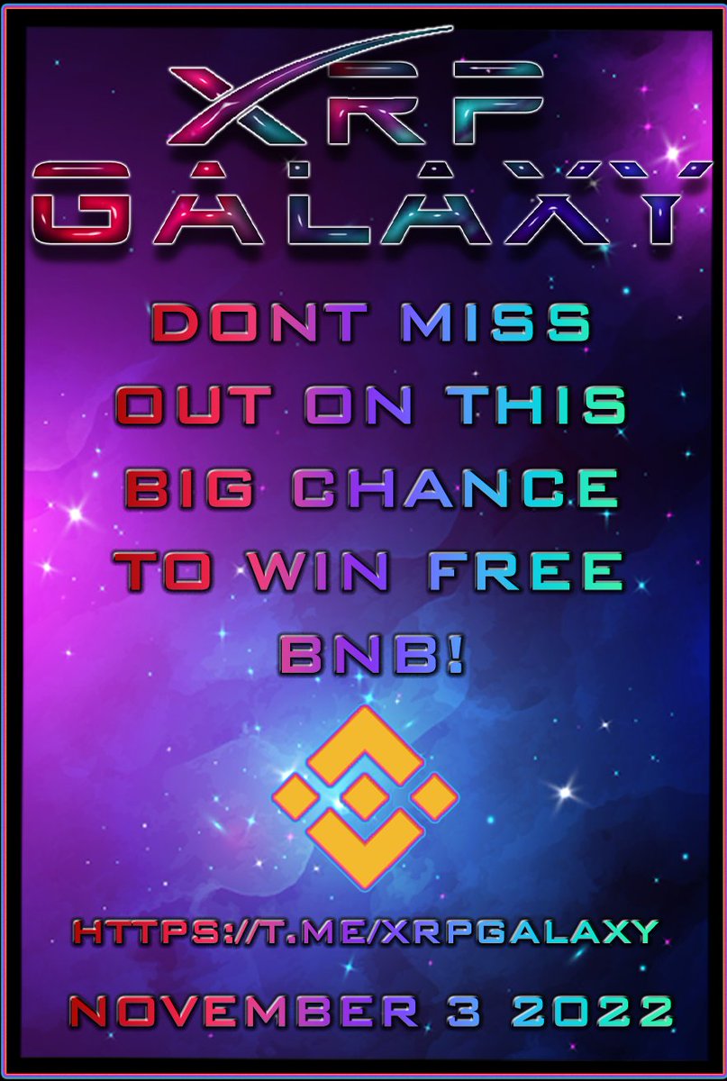 Contest running tomorrow! t.me/XRPGalaxy #XRP #XRPArmy #XRPCommunity #XRPholders #XRPY