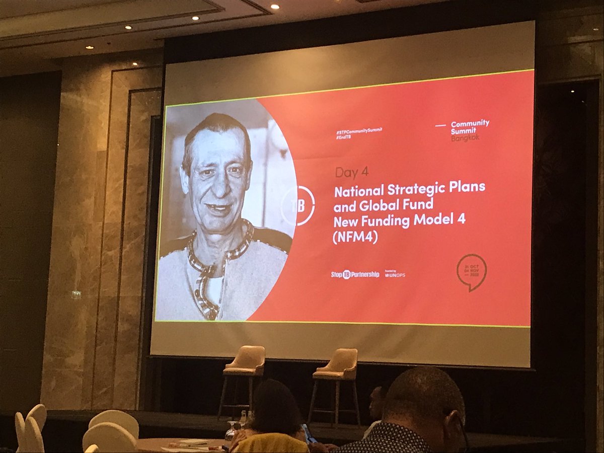 Day 4 of the TB Summit in Thailand: #EndTB Champions urged to leverage the Global End TB Strategy's global ambitions and lobby their individual governments to meet the same level of ambition in national plans. #STPCommunitySummit