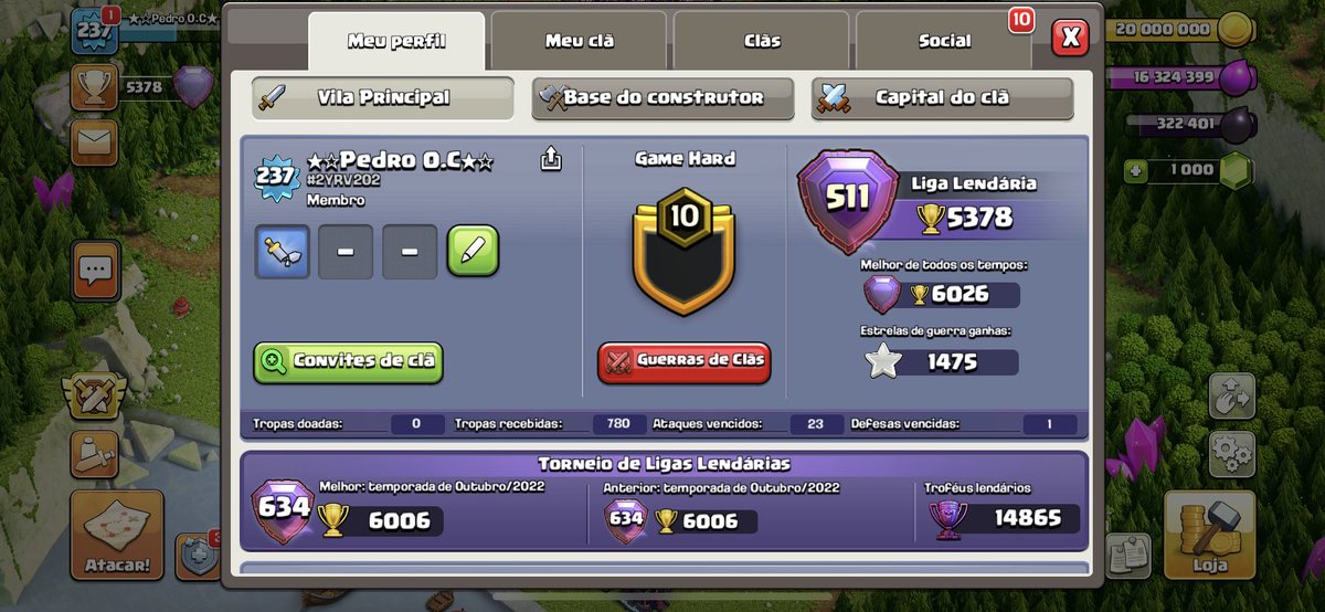 primeiro 8/8 em legend league. 🐆🇧🇷