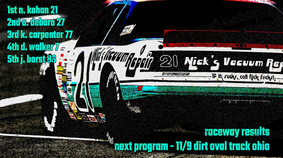 PretendRacing's tweet photo. #ProbeNation does it again! Nick Kohan wins his 4th of the season!
See you next week at ELDORA. https://t.co/eXlgdktbyF