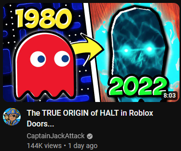 The TRUE ORIGIN of HALT in Roblox Doors 