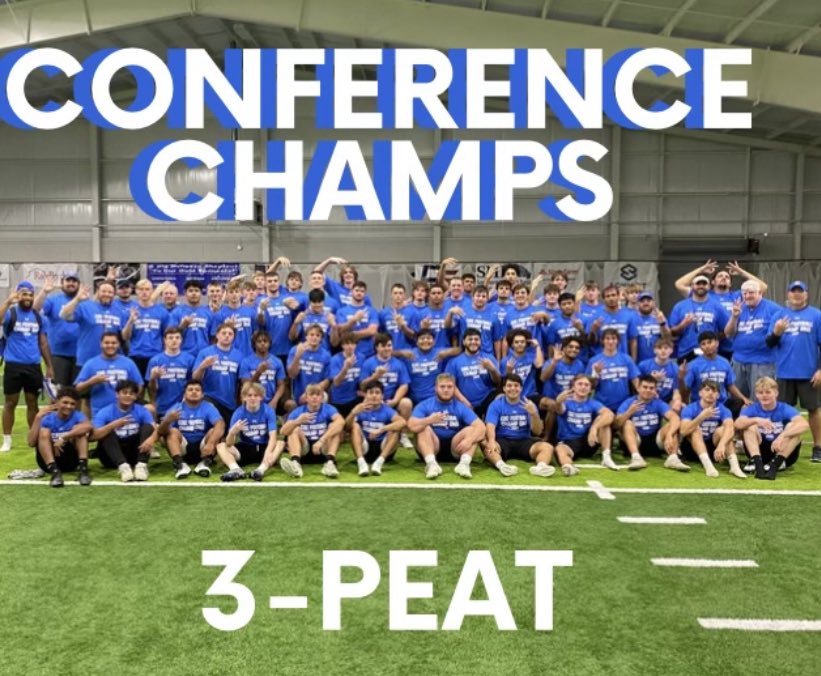 This marks the 3rd year in a row that Carthage has won or shared the conference championship! #buildingchampions