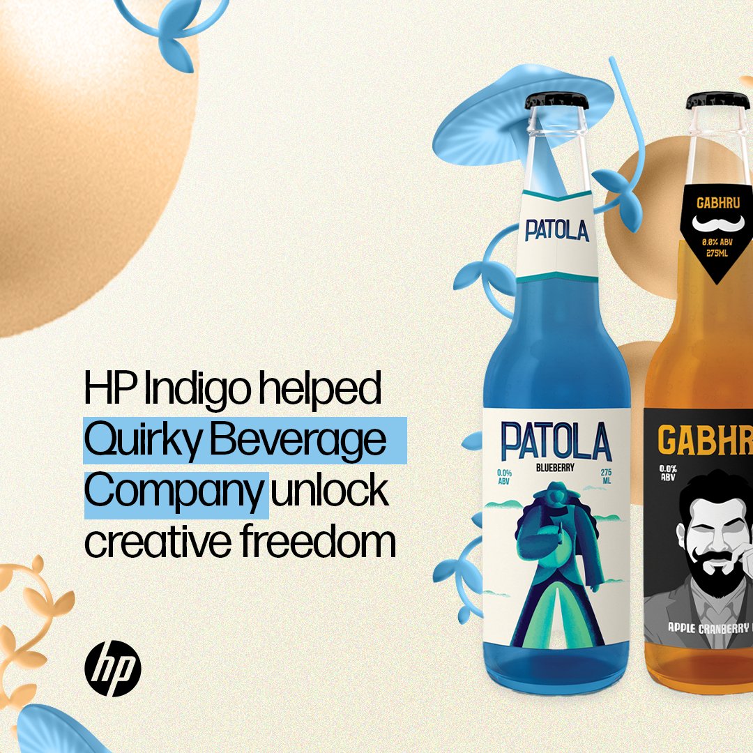 “We can make the finest products, but if the packaging does not do justice, it will not sell”. - Vivek Sonar 
Learn how the founder of Quirky Beverage Company, transformed their labels &amp; packaging into the best form of advertising with #HPIndigo: bit.ly/3yAd8TP