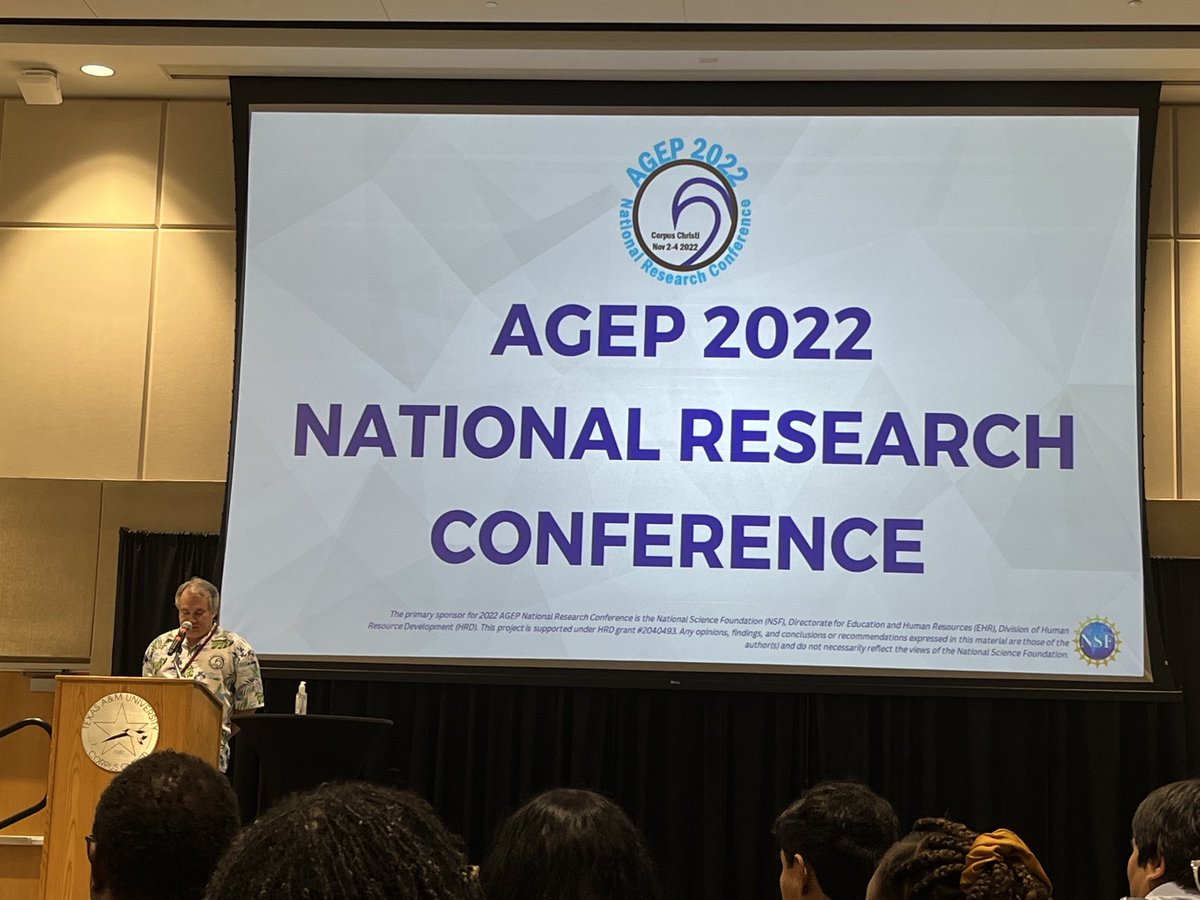 #agep2022 conference is open and we are welcomed by Scott King the program chair