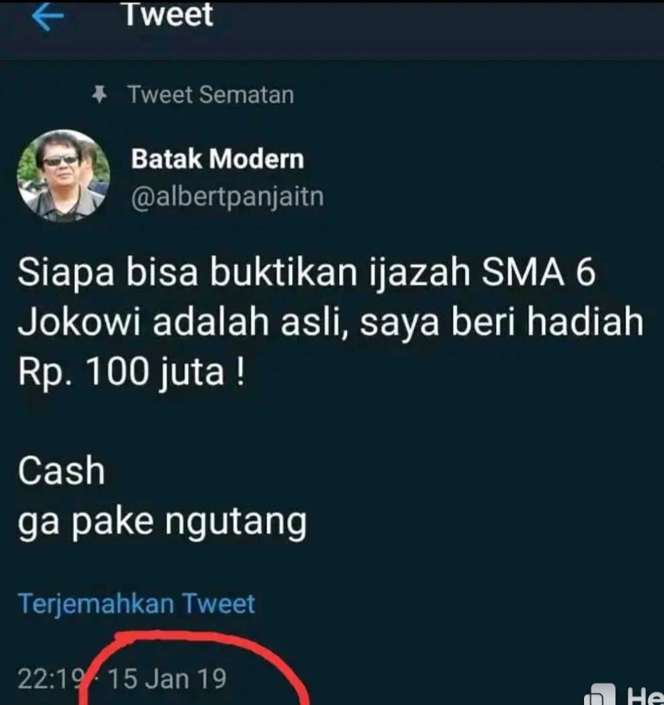 Cuitan lama 🤔 Piye Pak @jokowi eh Mulyono🤭