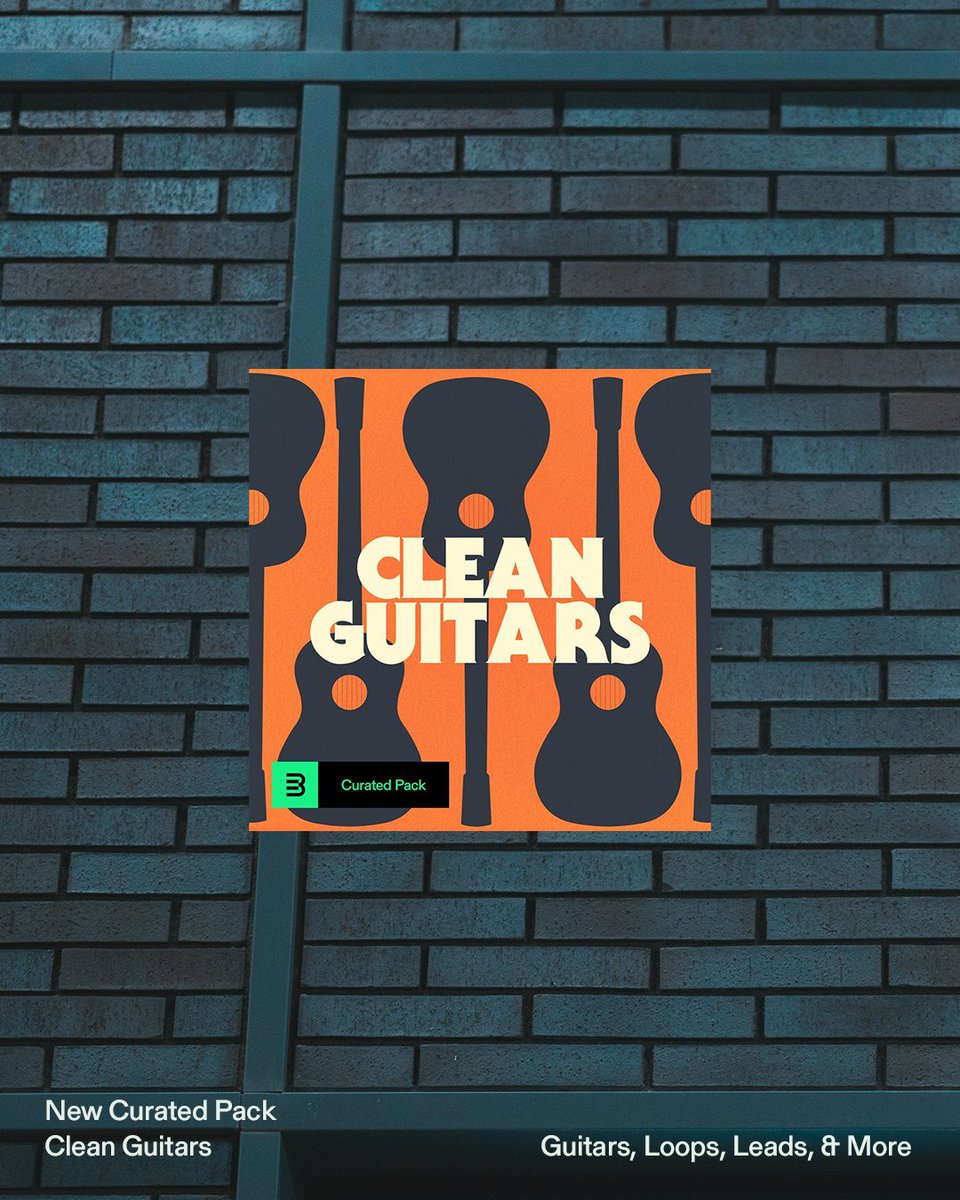 Step up your guitar game with this week's curated pack, "Clean Guitars," which features rhythmic funky guitars and bluesy melodies! Available now on #BPMCreate.