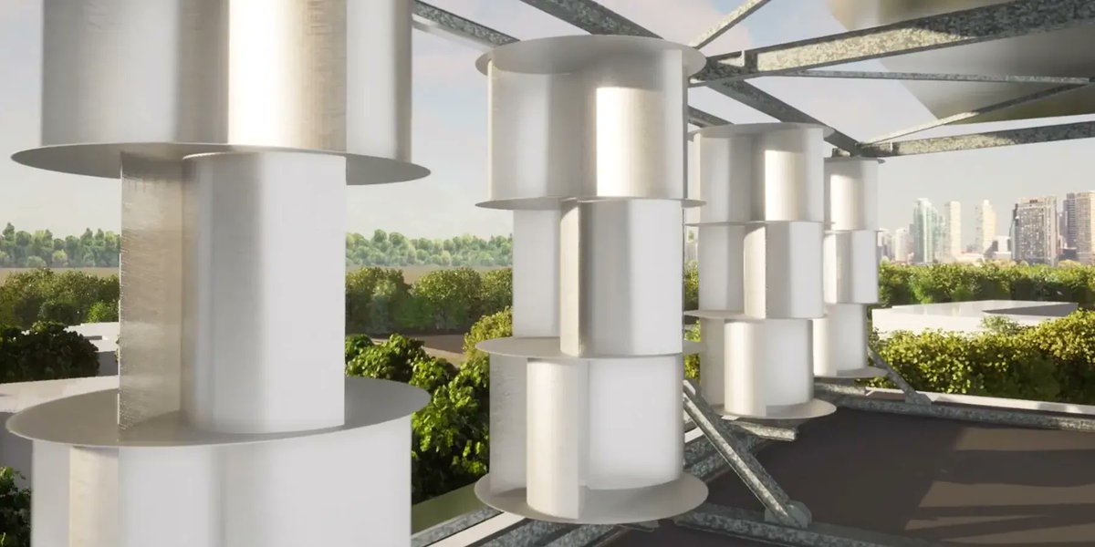 french startup <a href="/Uneole/">ROOFUP</a> combines solar and wind power to devise an ideal renewable energy system designboom.com/technology/une…