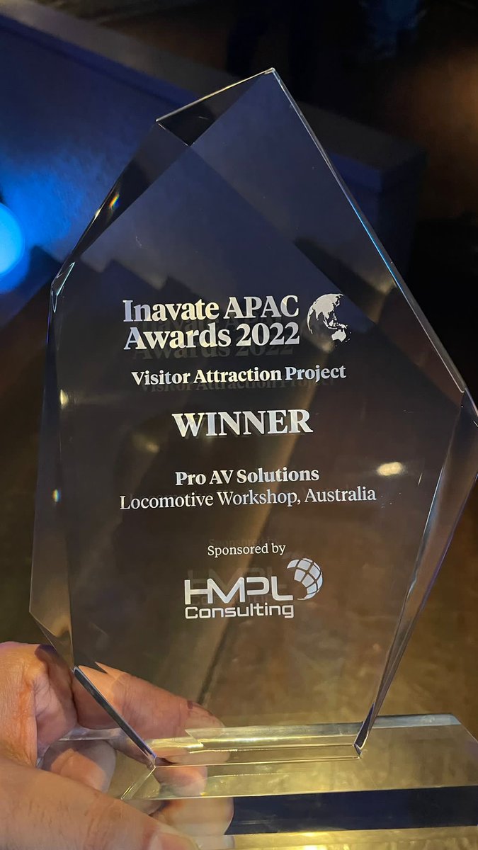 ProAVSolutions's tweet image. We are proud to announce that we have won the Visitor Attraction Award for Locomotive at the @inavate Awards Gala! We had our @GPA_AV Singapore team accept the award on behalf of @ProAVSolutions
Thank you for the recognition, and congratulations to all involved in this project!
