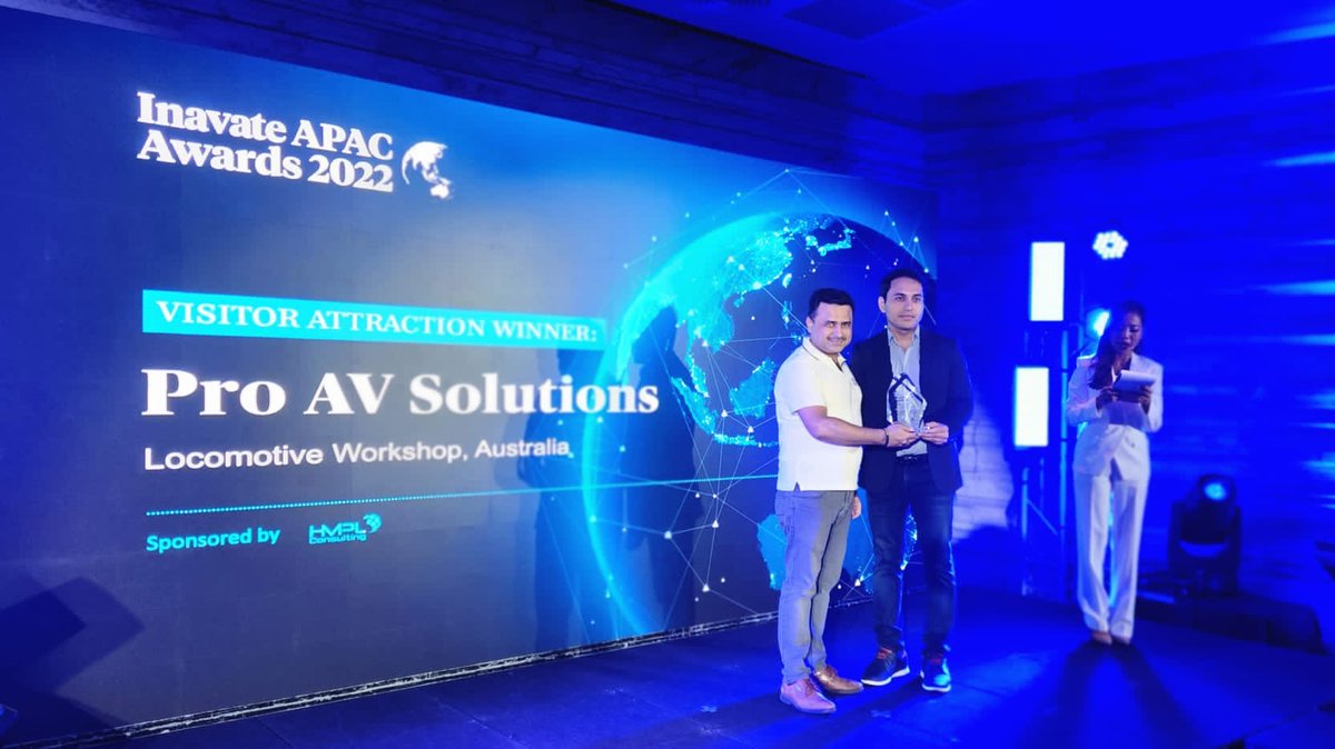 Pro AV Solutions (@proavsolutions) on Twitter photo We are proud to announce that we have won the Visitor Attraction Award for Locomotive at the <a href="/inavate/">Inavate Magazine</a> Awards Gala! We had our <a href="/GPA_AV/">GPA</a> Singapore team accept the award on behalf of <a href="/ProAVSolutions/">Pro AV Solutions</a>
Thank you for the recognition, and congratulations to all involved in this project! We are proud to announce that we have won the Visitor Attraction Award for Locomotive at the <a href="/inavate/">Inavate Magazine</a> Awards Gala! We had our <a href="/GPA_AV/">GPA</a> Singapore team accept the award on behalf of <a href="/ProAVSolutions/">Pro AV Solutions</a>
Thank you for the recognition, and congratulations to all involved in this project!