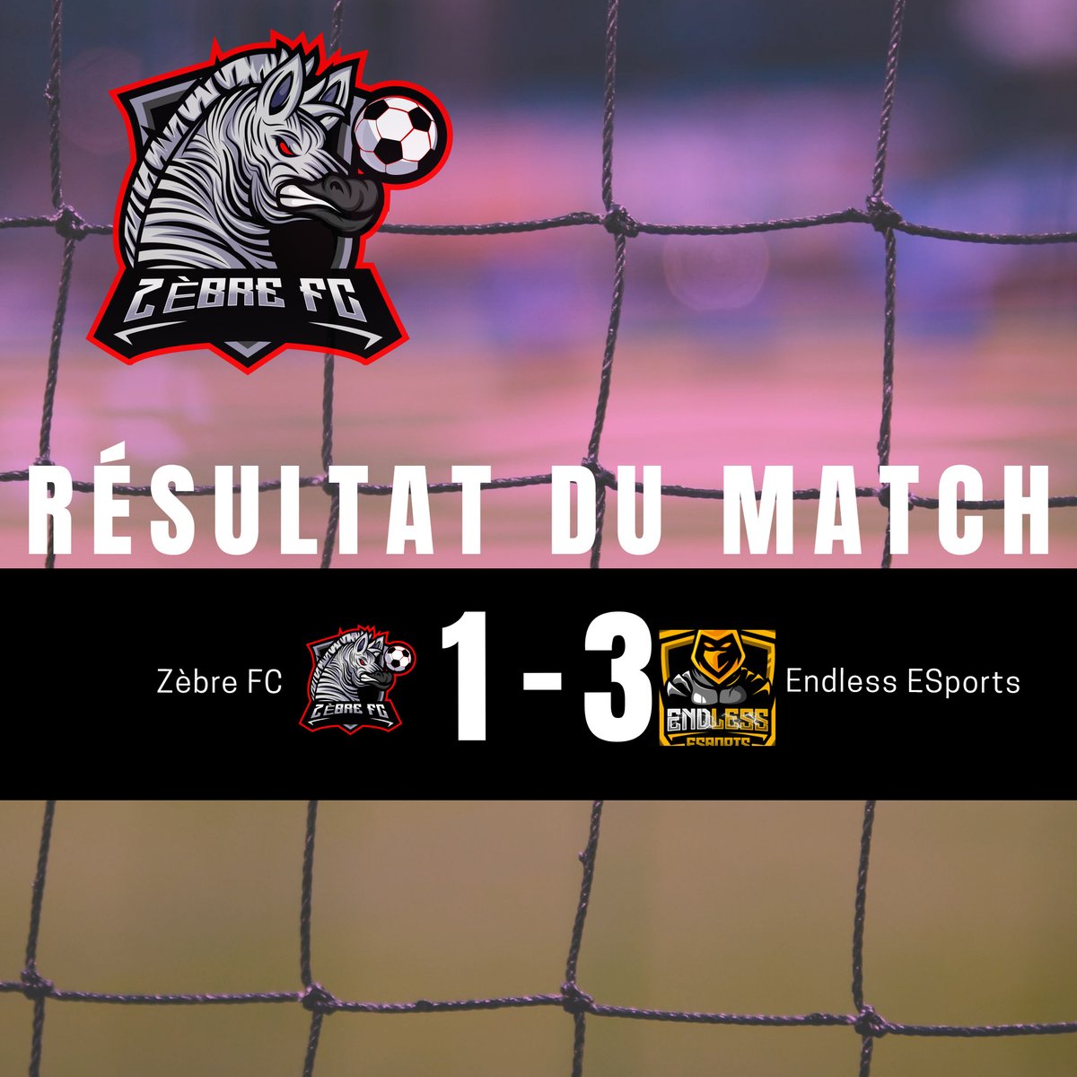 ZebreFC's tweet photo. 🏆| RESULTATS
🇫🇷 PLFR1
❌SM!L3 2 - 1 Zèbre FC
🌍 PLINTER2
✅Blind Side 0 - 1 Zèbre FC
❌Endless ESports 3 - 1 Zèbre FC
Un début de saison qui n'était pas à la hauteur de nos espérances, il ne tient qu'à nous de corriger le tir ! ⚔️
#GoWildGoZebra https://t.co/8P0j9knRA2