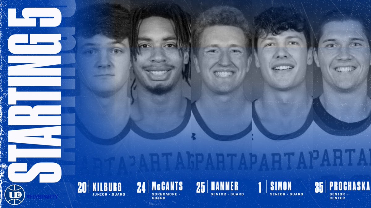 Tonight’s starting lineup!
Tip off in just over 30 minutes 
#FlySparty