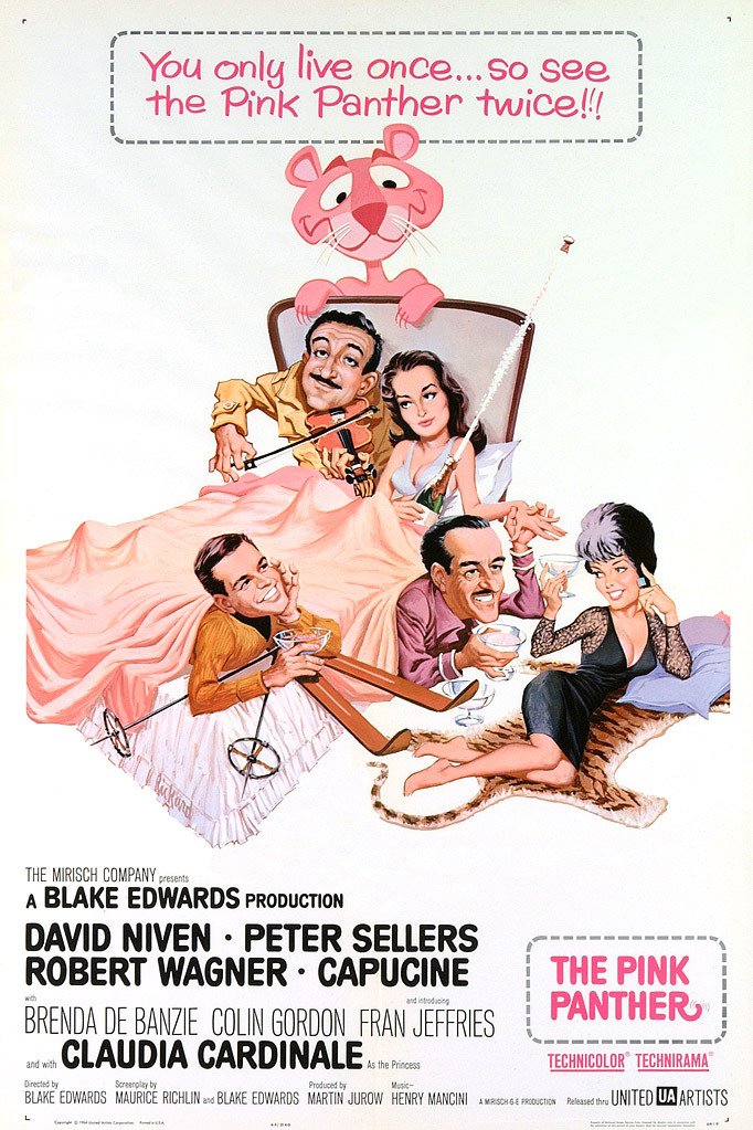 cinemabooknerd's tweet photo. #StreamingOnTubi The Pink Panther films

The Pink Panther (1964)
A Shot in the Dark (1964)
The Return of the Pink Panther (1975)
The Pink Panther Strikes Again (1976) https://t.co/6ZjOyQV7Bk