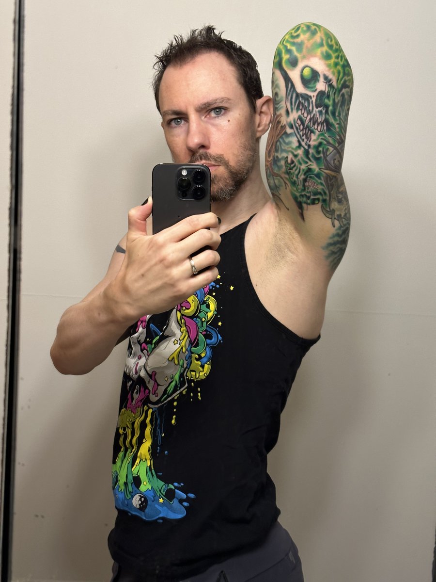 More skulls added to the sleeve. Back of my arm and elbow were this session in case the swelling was not obvious enough. Should have this finished in January! #tattoo