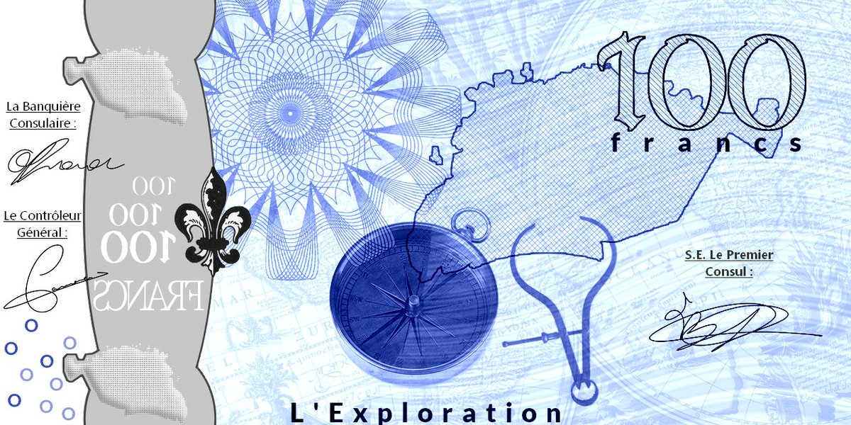 La Banque de Mahédor dévoile un aperçu de ses futurs billets !
Ces images du billet de cent Francs nous sont parvenues cet après-midi.
-
Bank of Mahédor unveils a preview of its future banknotes !
These images of the hundred franc banknote came to us this afternoon.