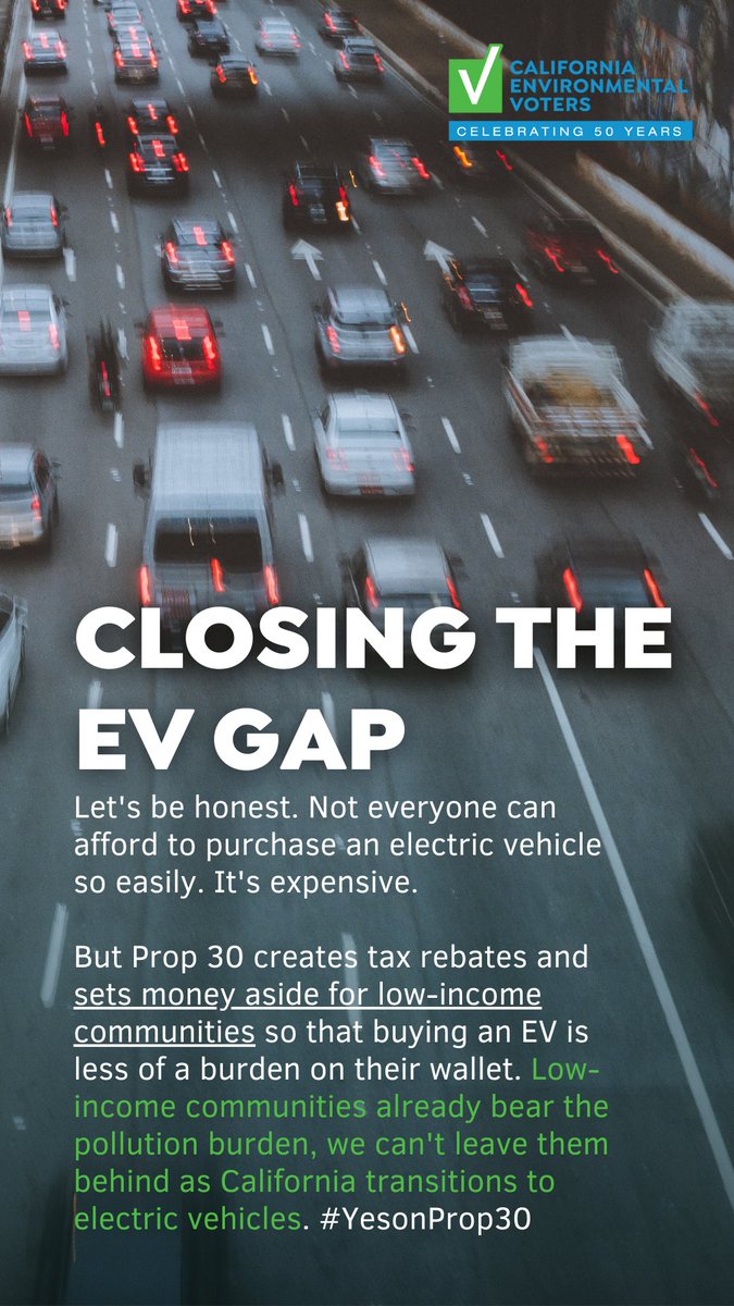 Prop 30 is a lot of things. But let's be clear about one thing, it's equitable. 

#YesonProp30