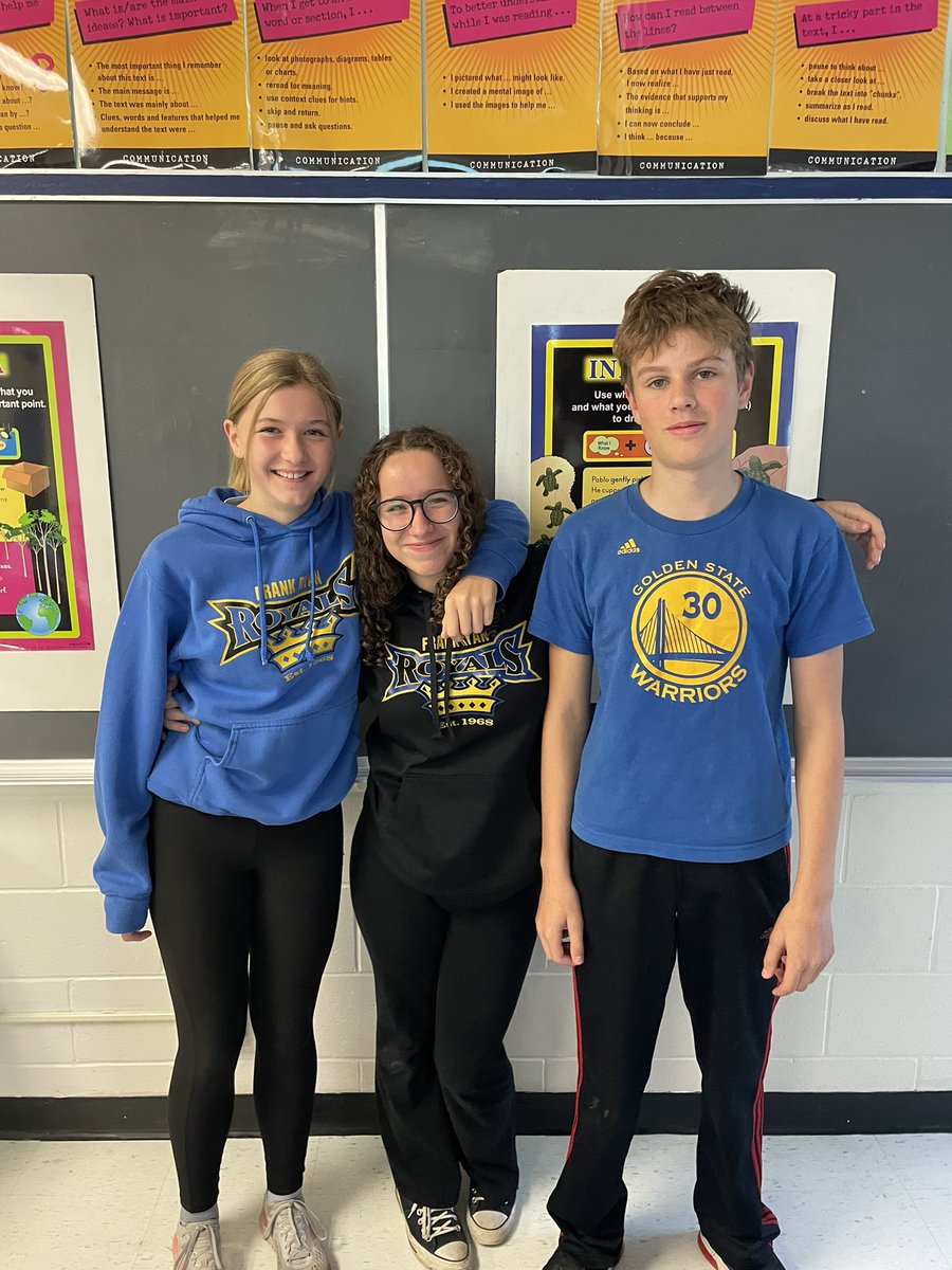 allisonbigelow1's tweet photo. These students showed their @FrankRyanOCSB spirit today! 💙💛 https://t.co/7MWOS7Gsxr