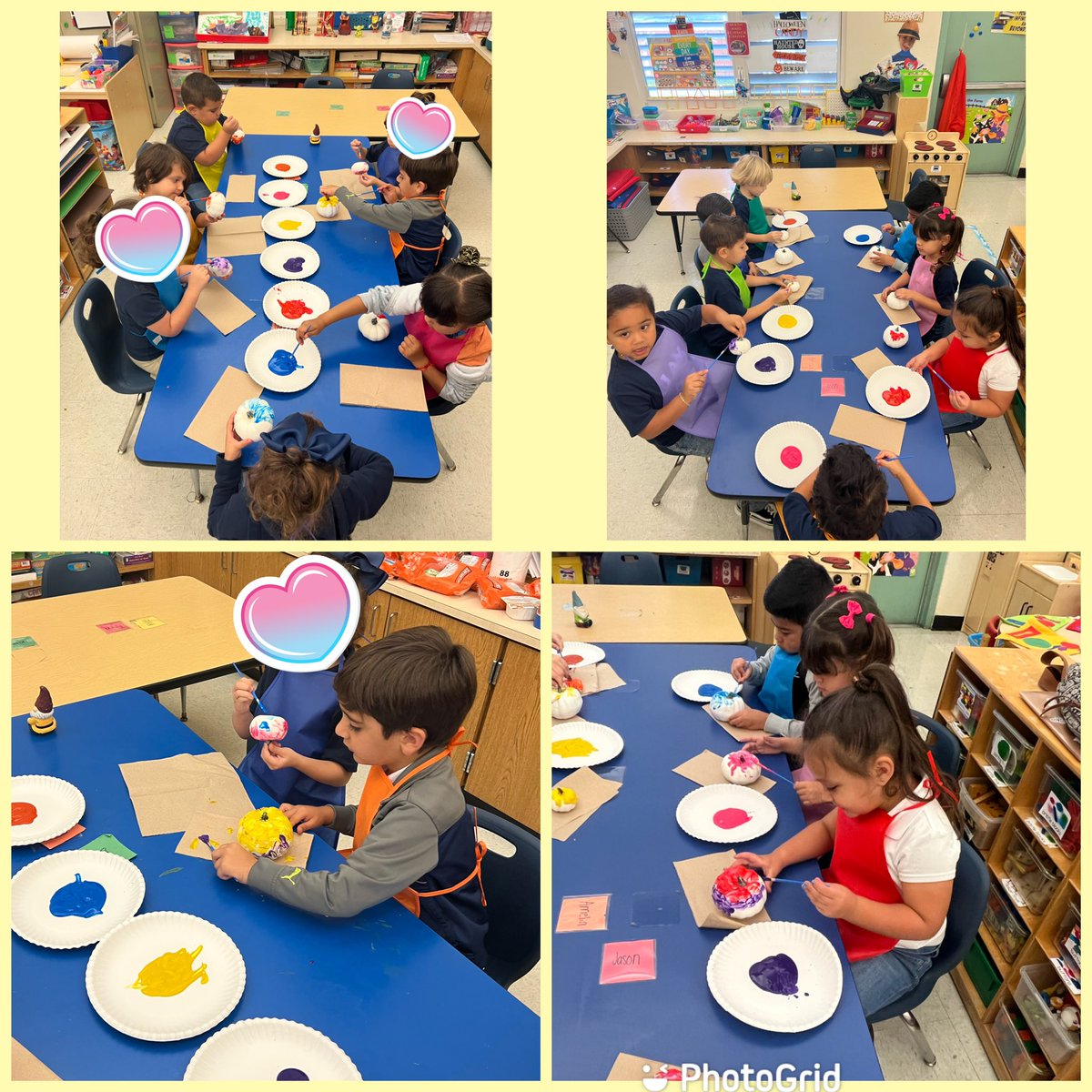 dee12512's tweet photo. STEAM Activity Painting our pumpkins and sorting them by size. @FlagamiSchool #prek #wherelearningbegins https://t.co/MzQeLJlAMr