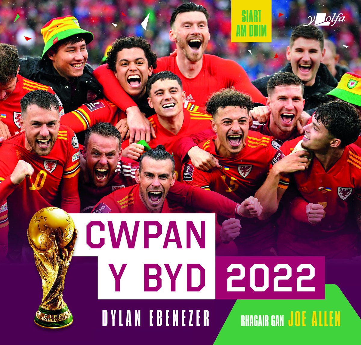 CymricCrocs's tweet photo. To celebrate @Cymru reaching the World Cup Finals we will be presenting all our U7-16 players with a copy of @DylanEbz excellent book as a gift. A huge thank you to publishers @YLolfa for agreeing to print an extra 480 copies especially for us! #future #celebrate #Cymru https://t.co/0VhDnIY56n