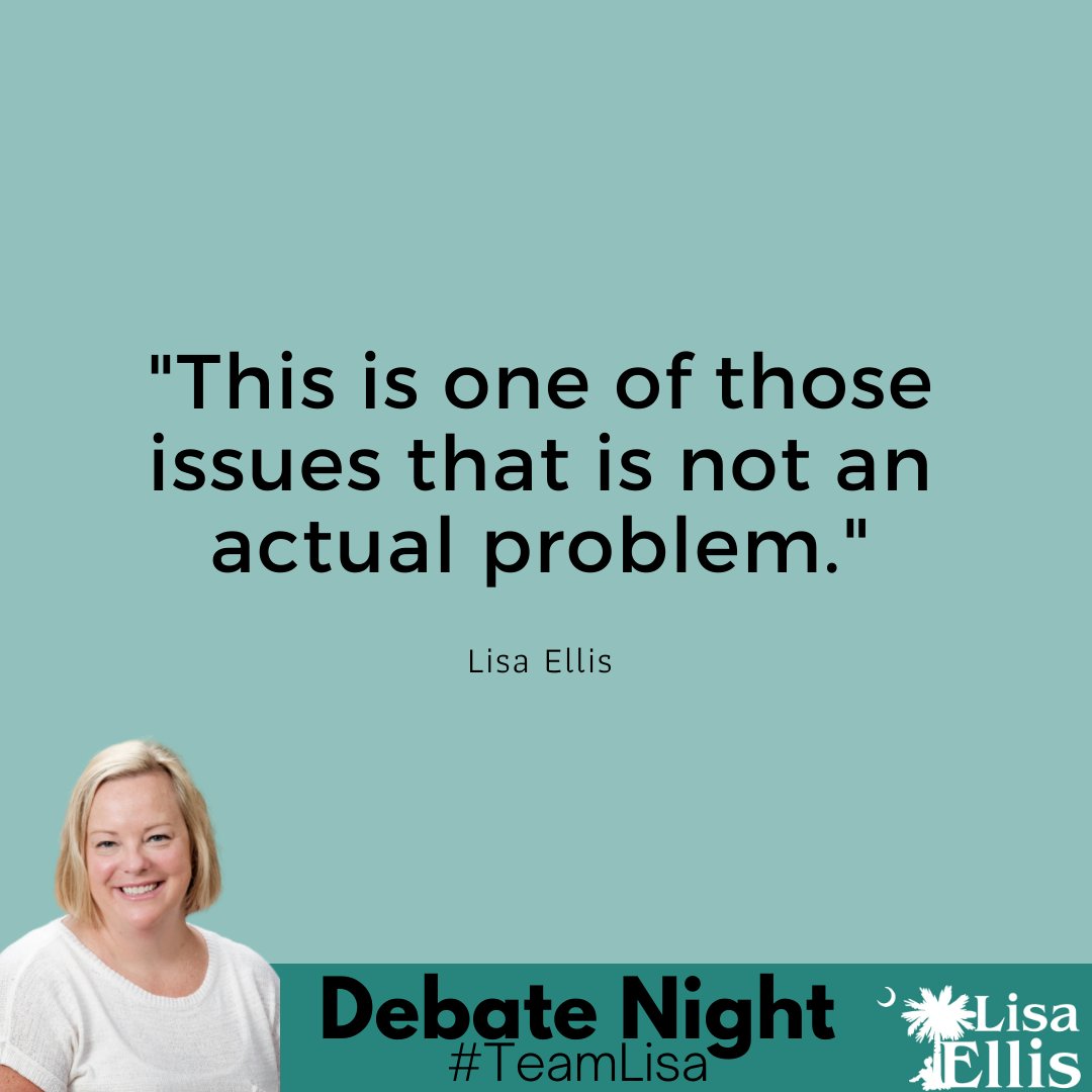 My opponent uses national drama like 'CRT' and 'woke education' for political gain, but can't provide a single example of these from our state.

I want to solve REAL problems for South Carolina's kids, not invented ones. #TeamLisa
