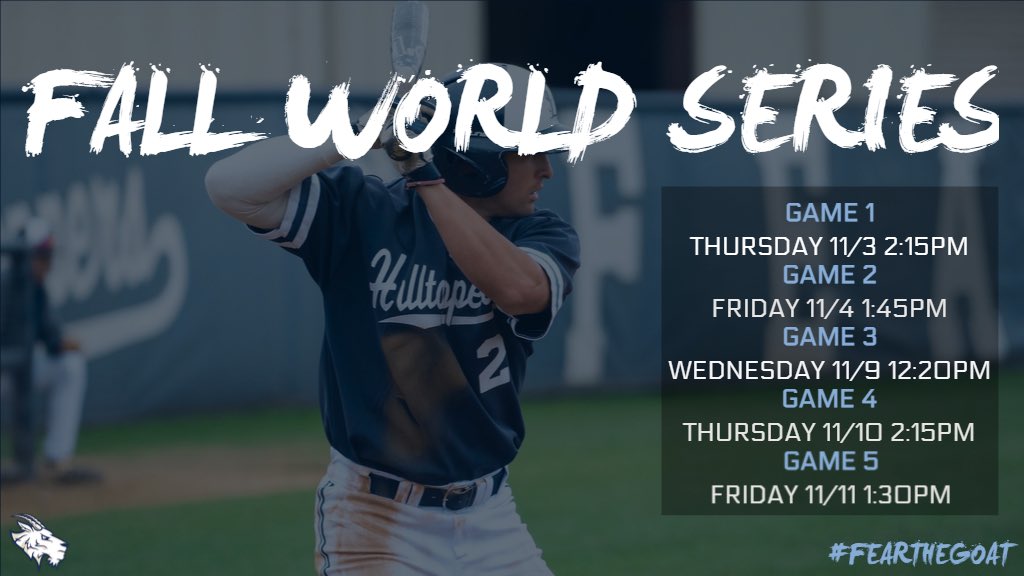 𝗙𝗮𝗹𝗹 𝗪𝗼𝗿𝗹𝗱 𝗦𝗲𝗿𝗶𝗲𝘀 𝘁𝗶𝗺𝗲! 

#FearTheGoat