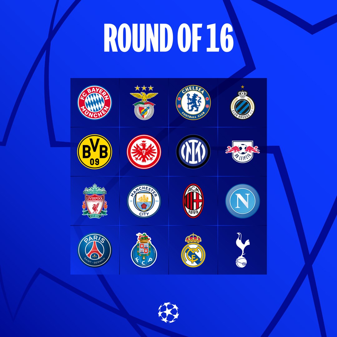 Ini dia tim-tim yang telah memastikan diri lolos menuju babak 16 besar UCL

jangan cari yang ga ada 🤣