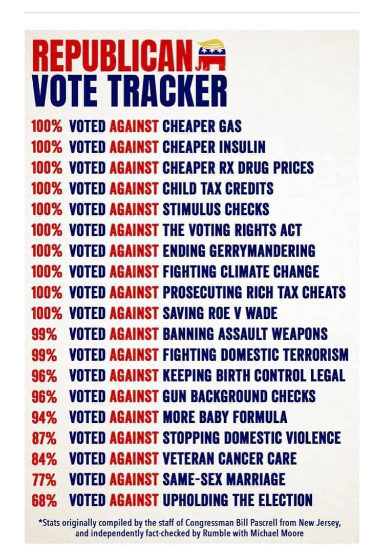 @RepMTG No, the Republicans did! You voted NO on the all of the bills! You, Trump and the rest of the MAGA GOP are, liars and traitors!