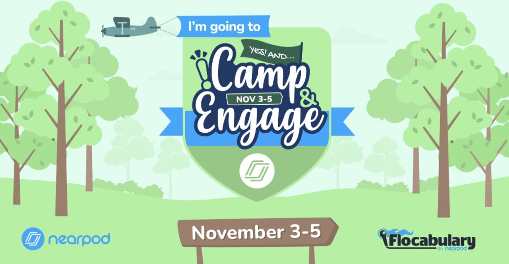 So excited to be headed to Camp &amp; Engage! Always learning!  #CampEngage <a href="/nearpod/">Nearpod</a>  <a href="/Flocabulary/">Flocabulary</a>