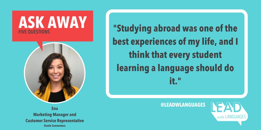 Studying abroad helps you immerse yourself in the language and culture you are studying. Just ask Ena, who studied abroad in Germany! Check out Ena's story about learning #German at bit.ly/3Fw4ycU
